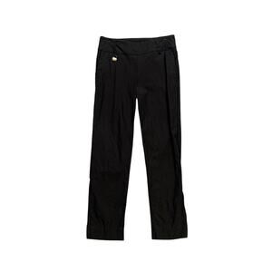 Swing Control Pants Womens 8 Black Tummy Tucking Stretch Straight Pockets Golf